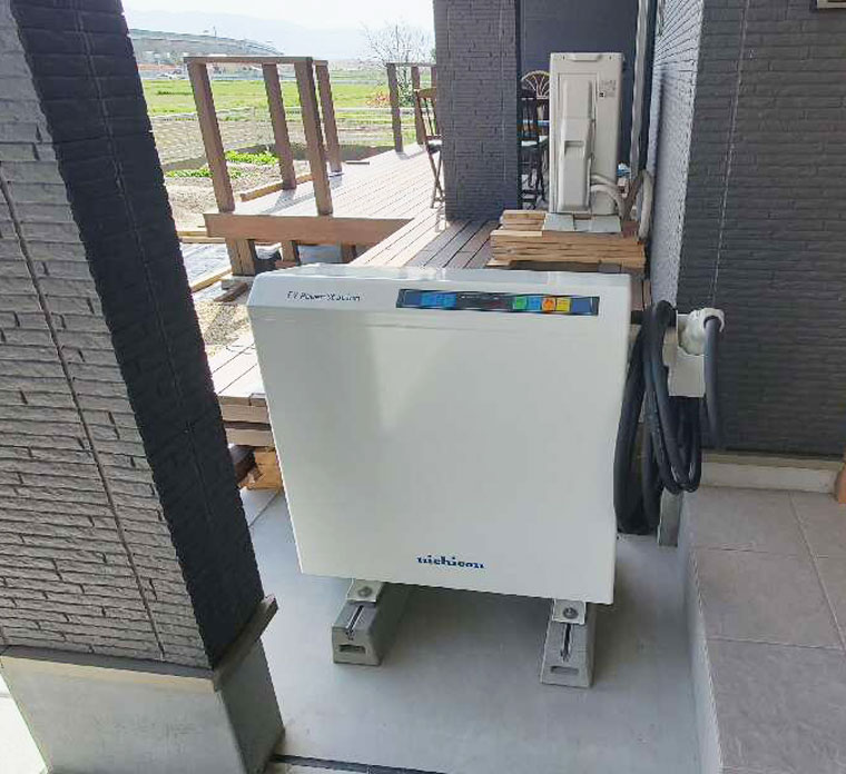福岡県糸島市 S様邸のV2H充放電システム