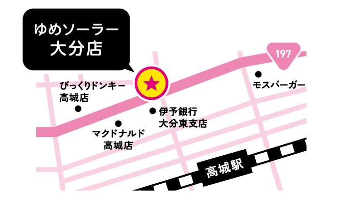 大分店周辺の地図